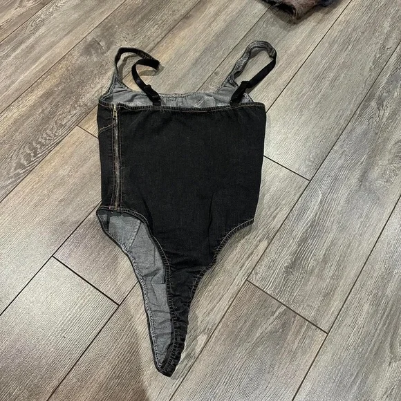 Lioness Black Denim Bodysuit - Picture 7 of 8